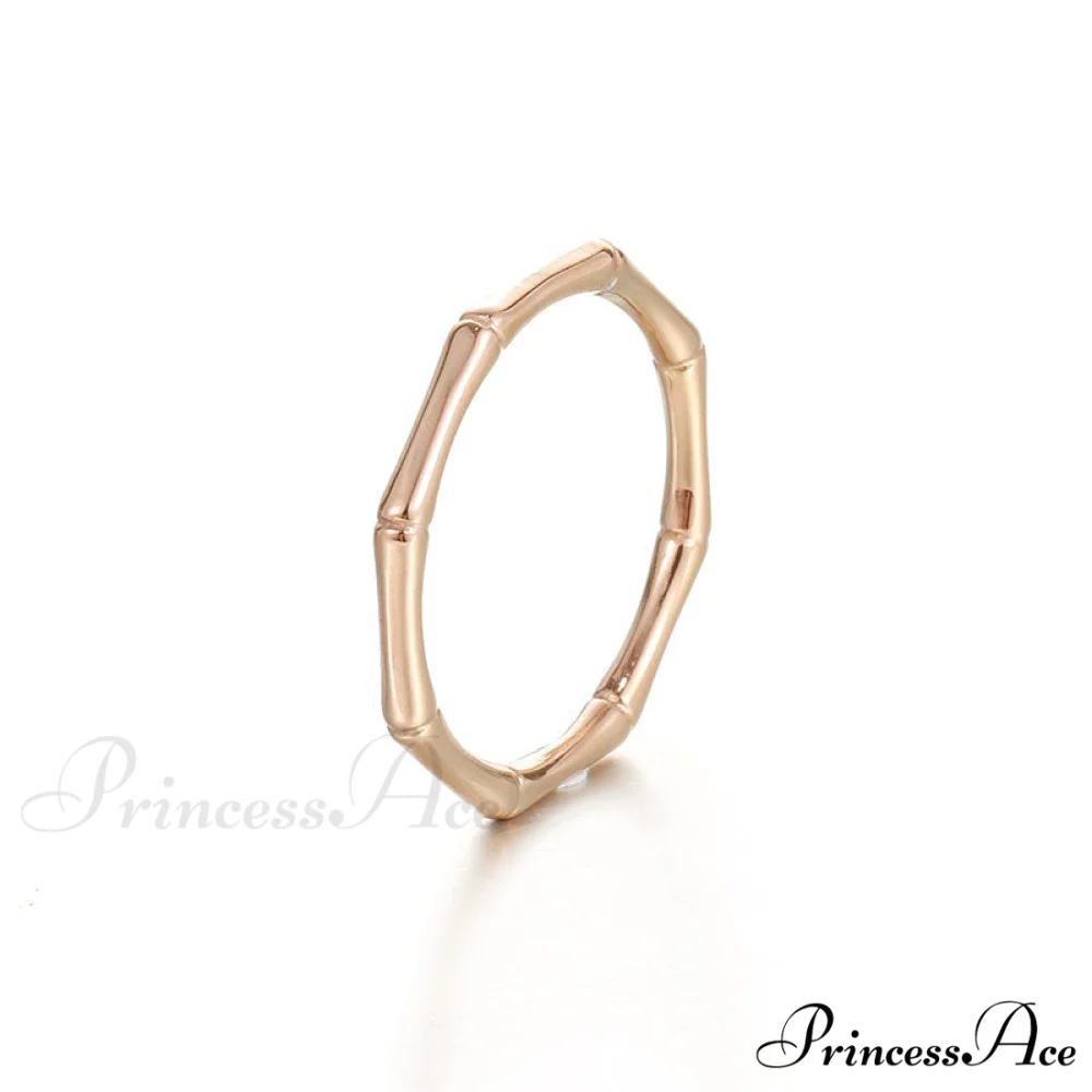 Stainless Steel Bamboo Shape Closed Rings - Image 5
