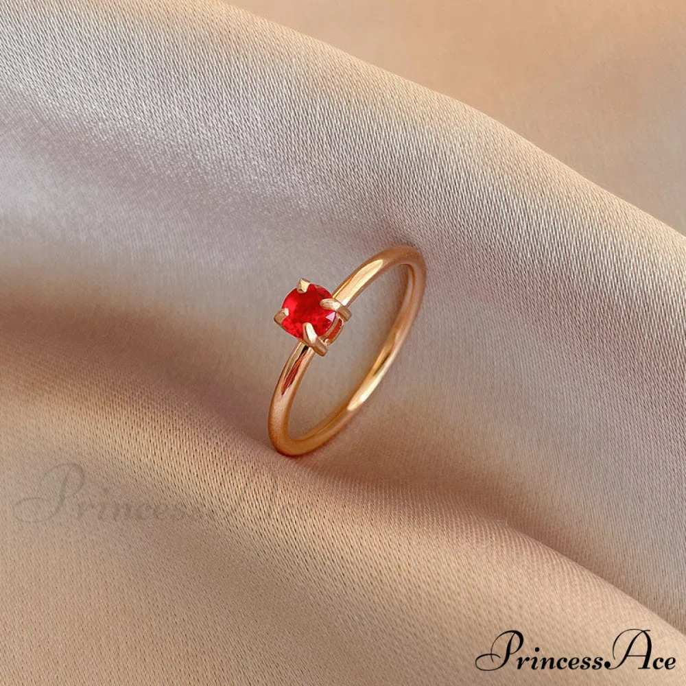 Shining Colorful Zircon Custom Closed Rings - Image 12