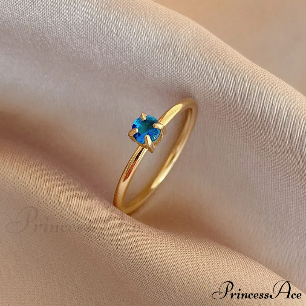 Shining Colorful Zircon Custom Closed Rings - Image 9