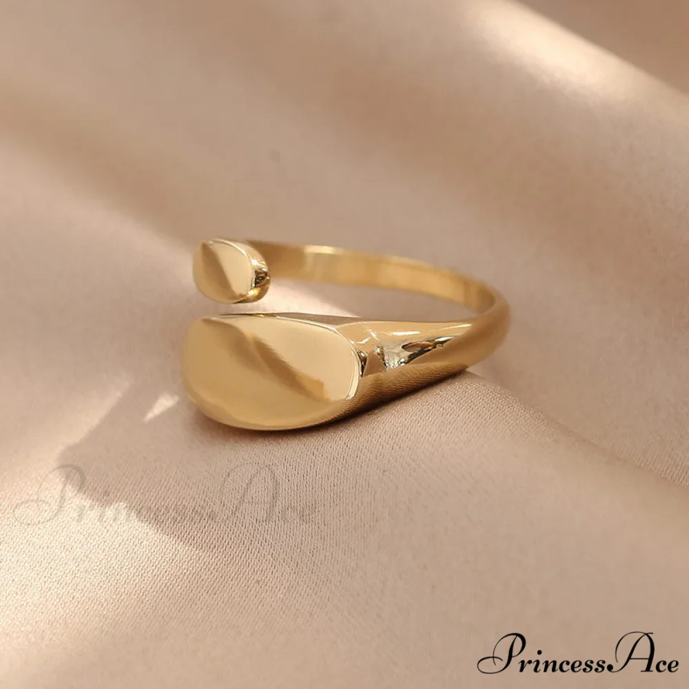 Ins Fashion Minimalist Style Irregular Open Rings - Image 3