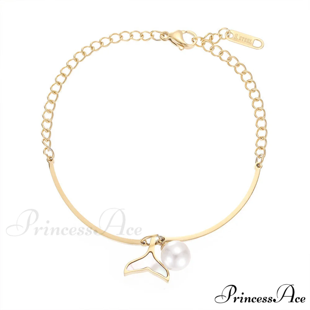 New Arrival Fish Tail Elegant Pearl Bracelet - Image 5