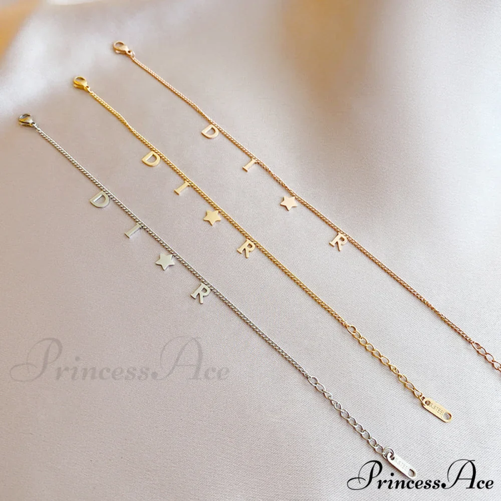 Creative Letter Pendant Bracelet - Image 2