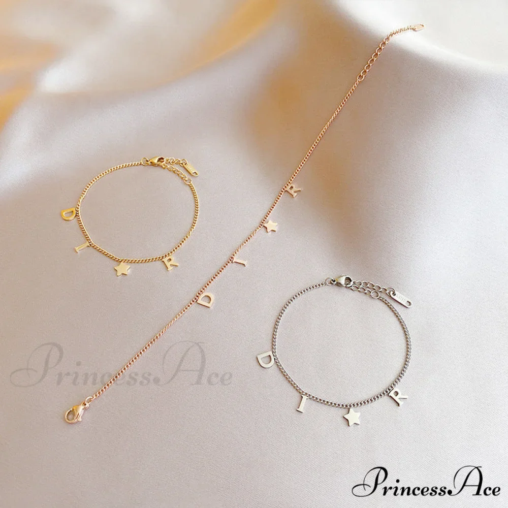 Creative Letter Pendant Bracelet - Image 3