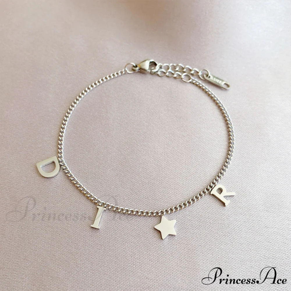 Creative Letter Pendant Bracelet - Image 6