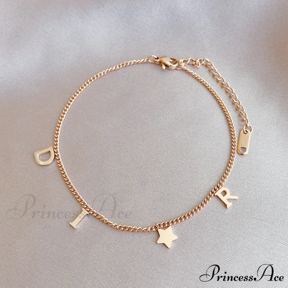 Creative Letter Pendant Bracelet - Image 7