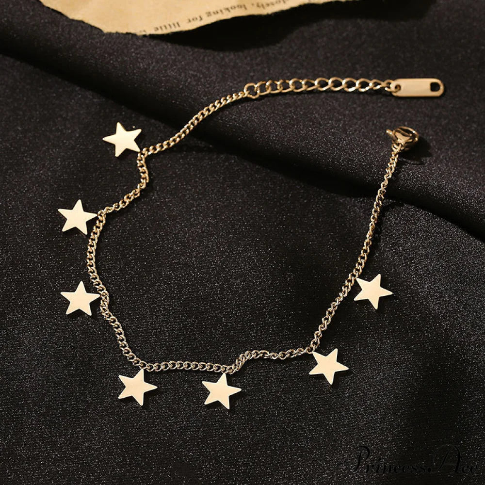 Custom Cute Mini Star Pendant Bracelet - Image 2