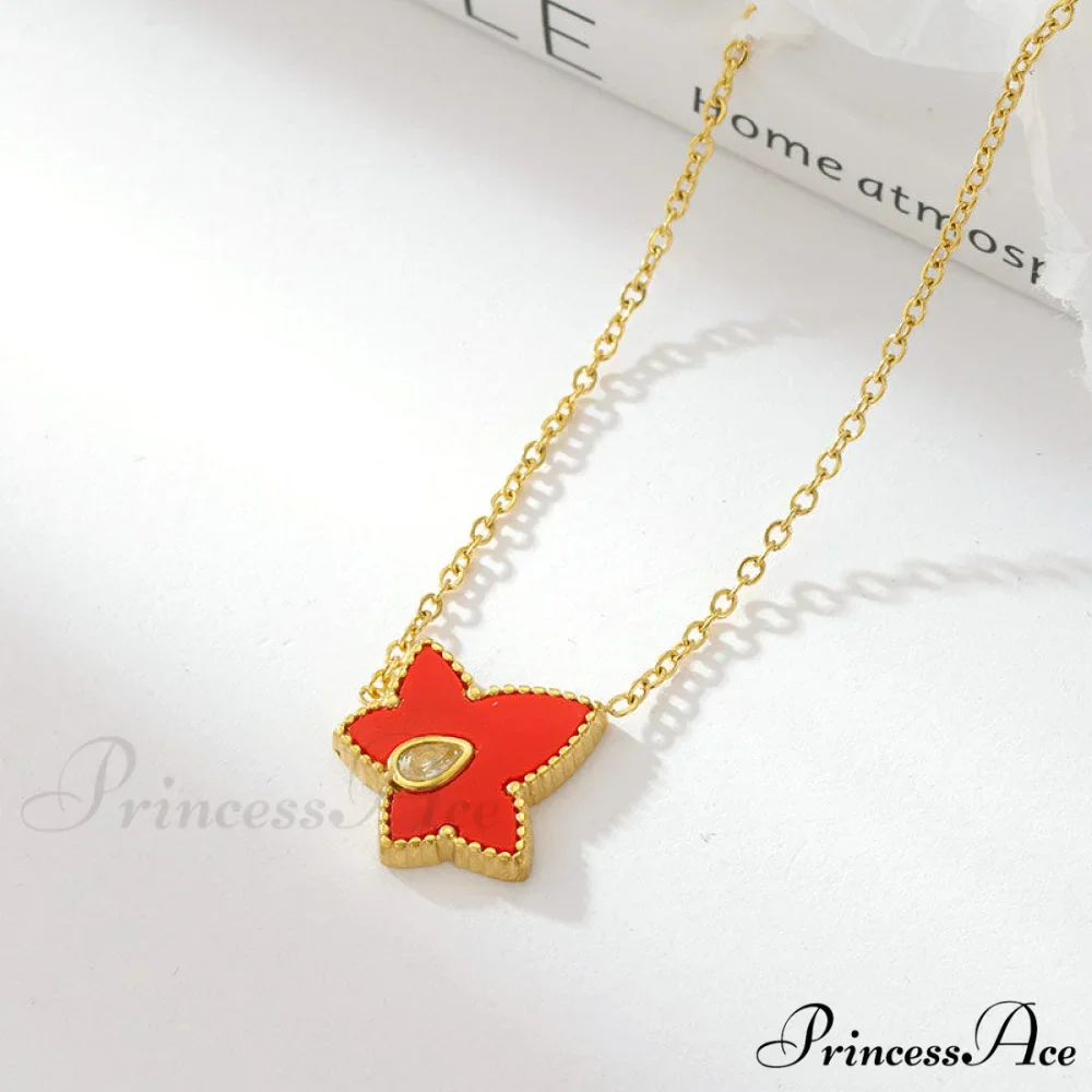 Retro Personalized Pentagonal Heart Clavicle Necklace - Image 8