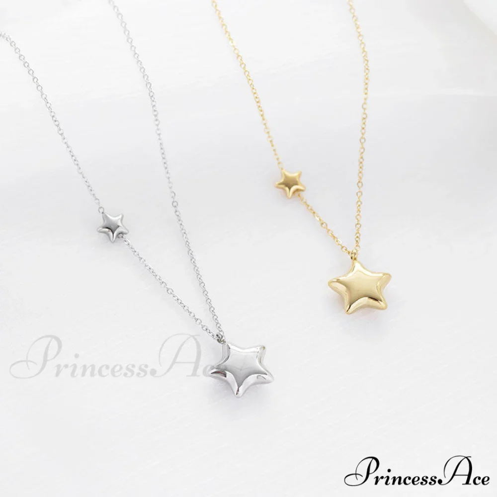 Five-pointed Star Stainless Steel Clavicle Necklace - Image 2