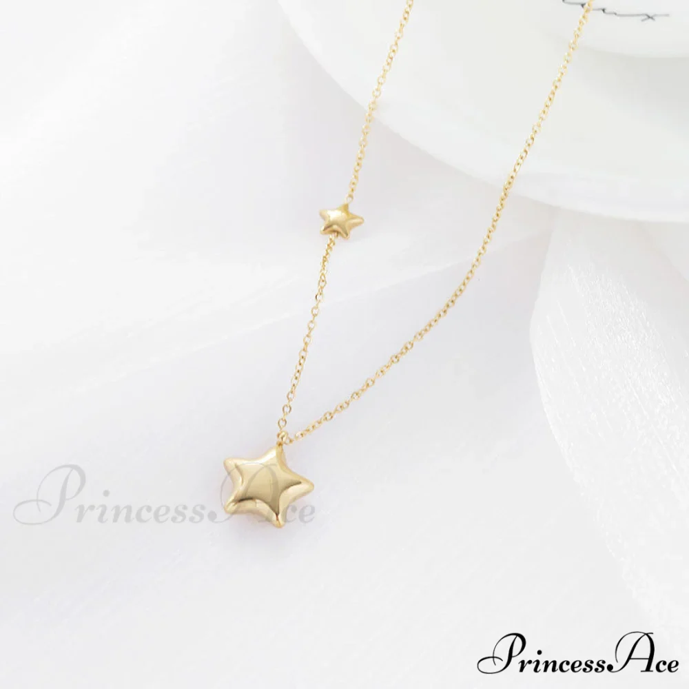 Five-pointed Star Stainless Steel Clavicle Necklace - Image 3