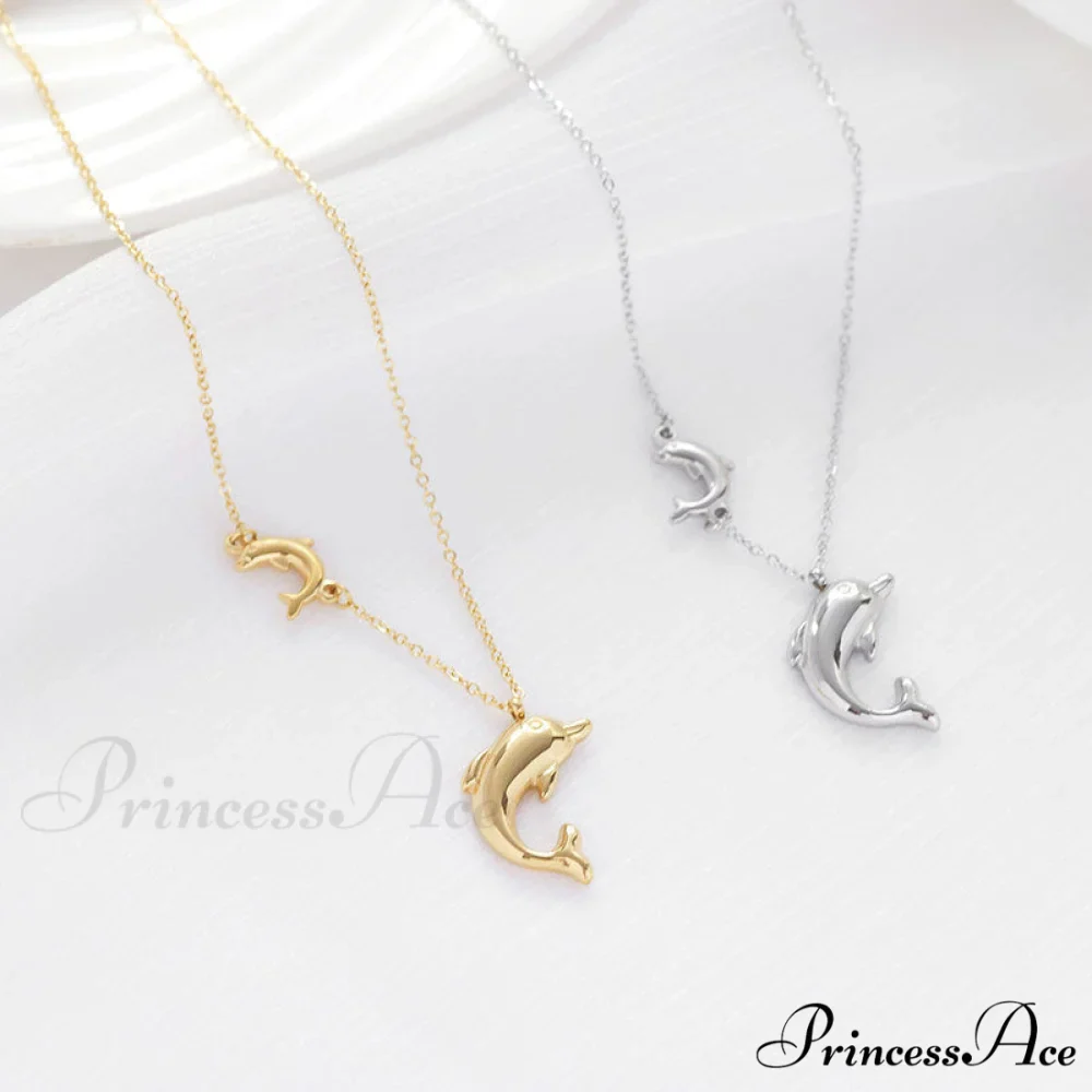 Stainless Steel Dolphin Necklaces - Image 2