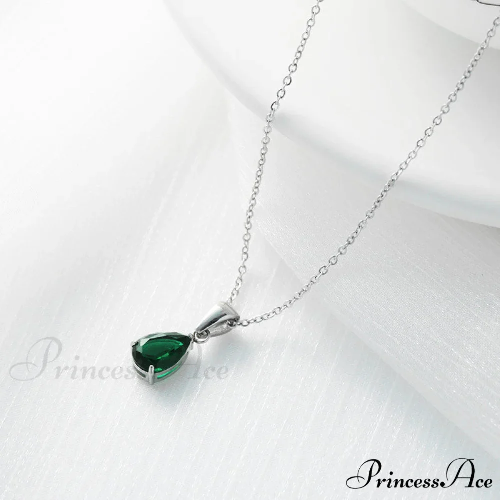 Simple Fashion Stainless Steel Water Drop Pendant Necklace - Image 18