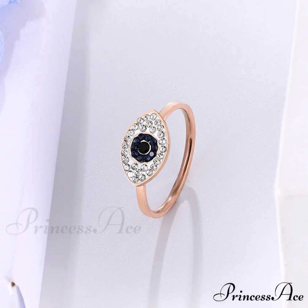 Eye of God Rose Gold 14k Titanium Steel Rings - Image 2