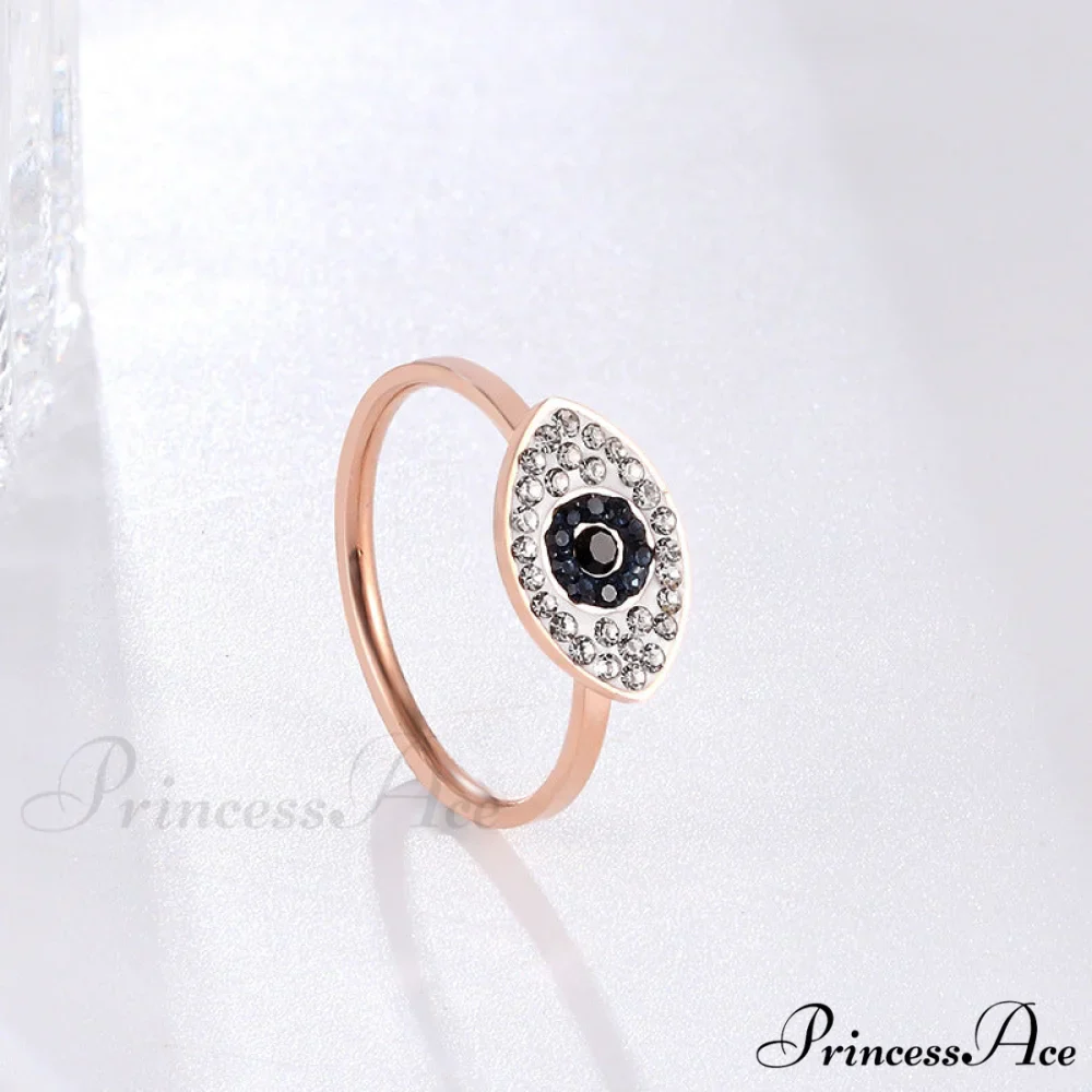 Eye of God Rose Gold 14k Titanium Steel Rings - Image 4