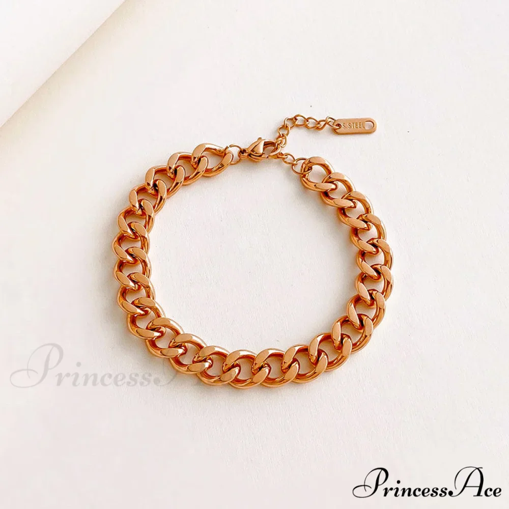 Cuban Chain Retro Style Niche Design Bracelet - Image 8