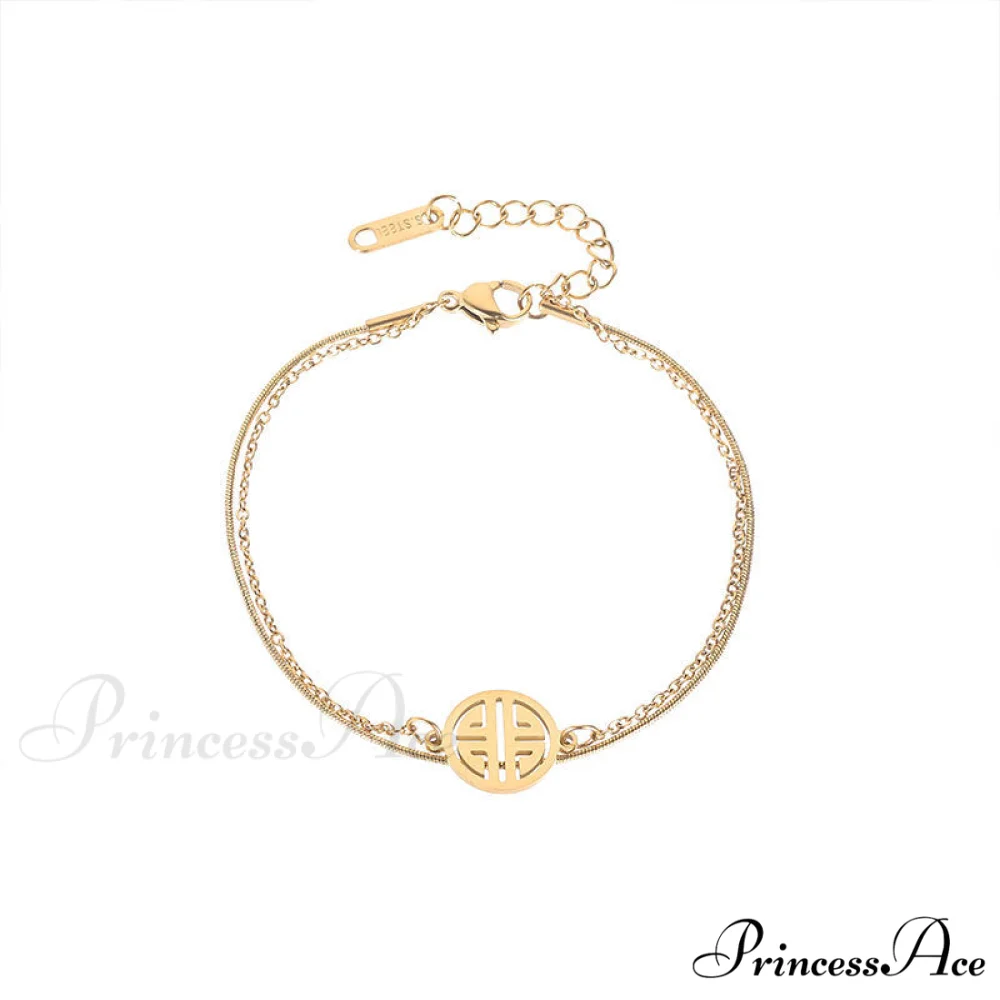 Titanium Steel Double Layer Bracelet - Image 5