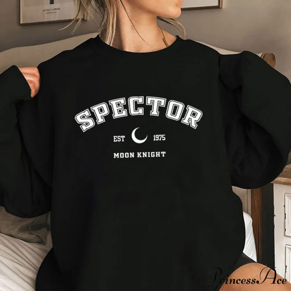 Moon Knight Print Sweatshirt Graphic Pullover - Image 3