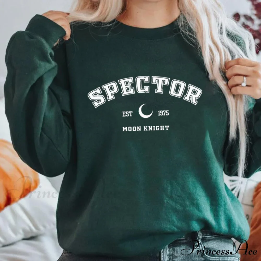 Moon Knight Print Sweatshirt Graphic Pullover - Image 7