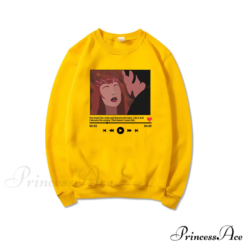 Cute Graphic Print Multi-color Hoody Pullover - Image 10