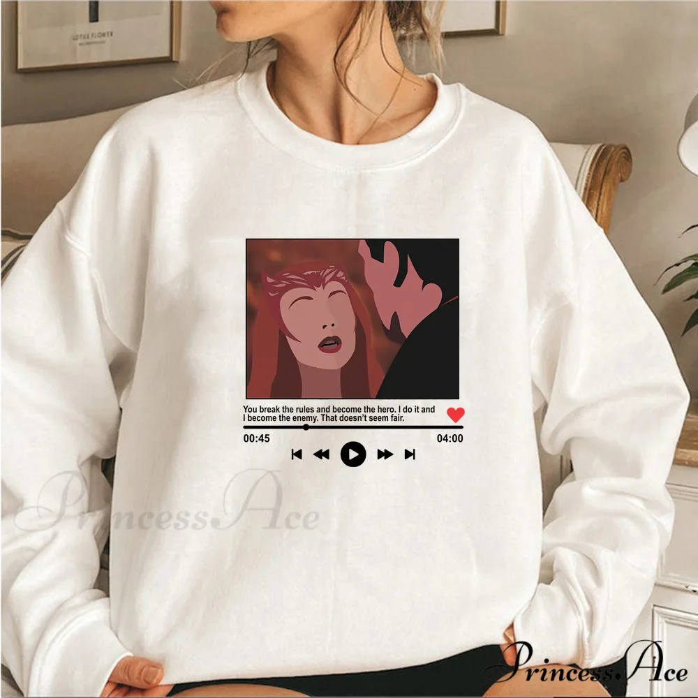 Cute Graphic Print Multi-color Hoody Pullover - Image 2