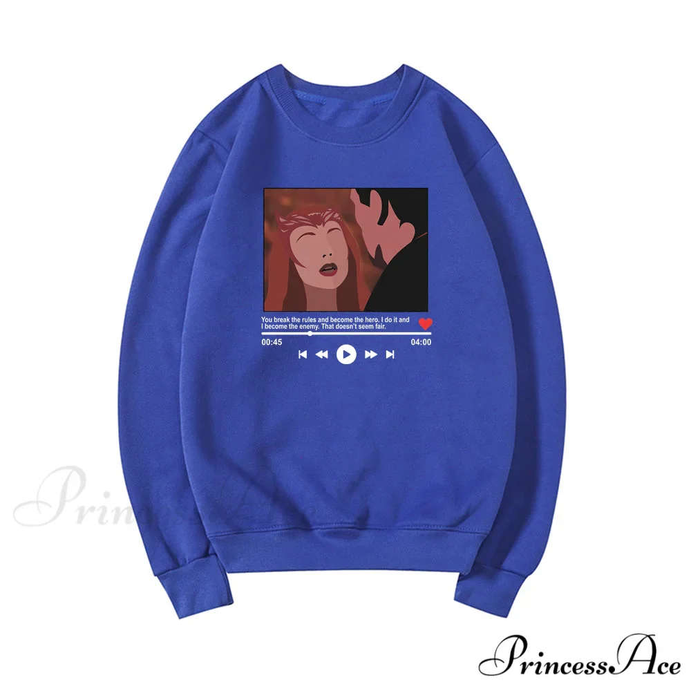 Cute Graphic Print Multi-color Hoody Pullover - Image 7