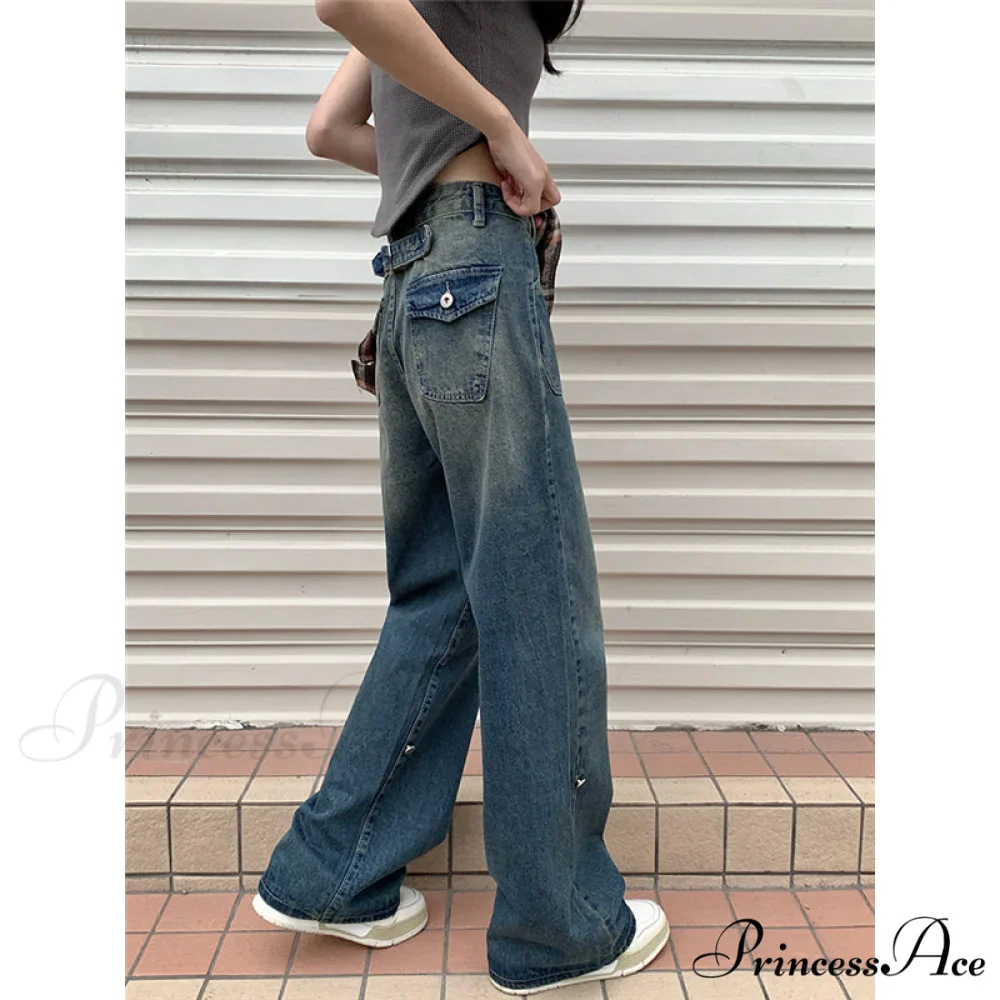 Hip Hop Baggy Wide Leg Jeans - Image 2