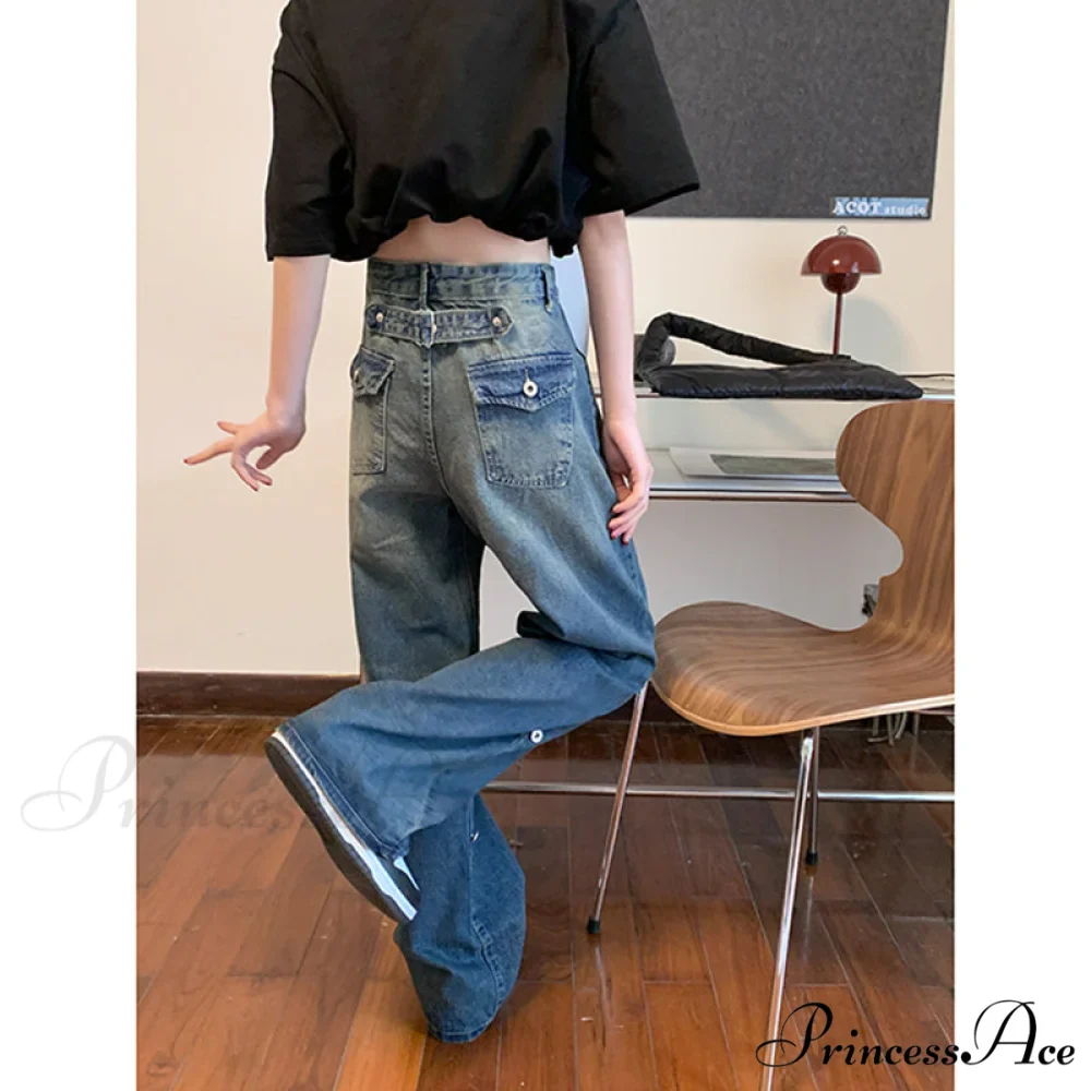 Hip Hop Baggy Wide Leg Jeans - Image 4