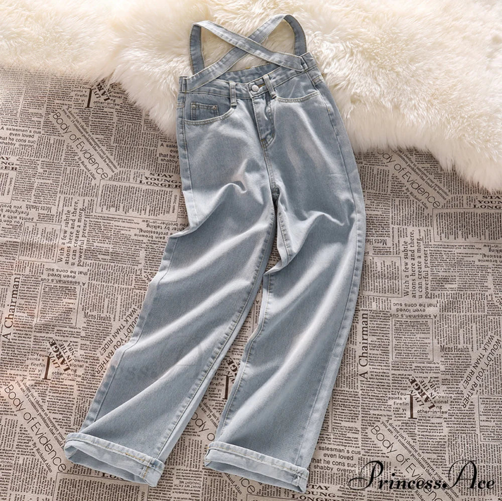 Fashion Cotton Cross Belt Jeans - Image 4