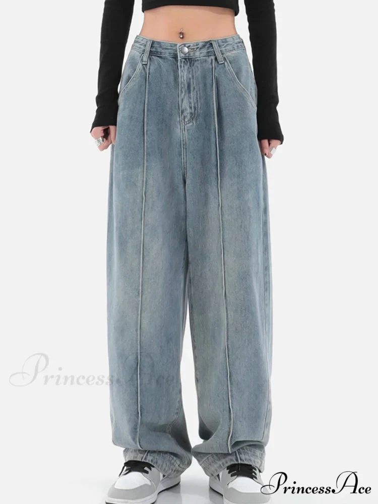 Fashion Loose All-match Wide Jeans - Image 3