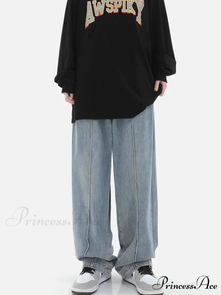Fashion Loose All-match Wide Jeans - Image 4