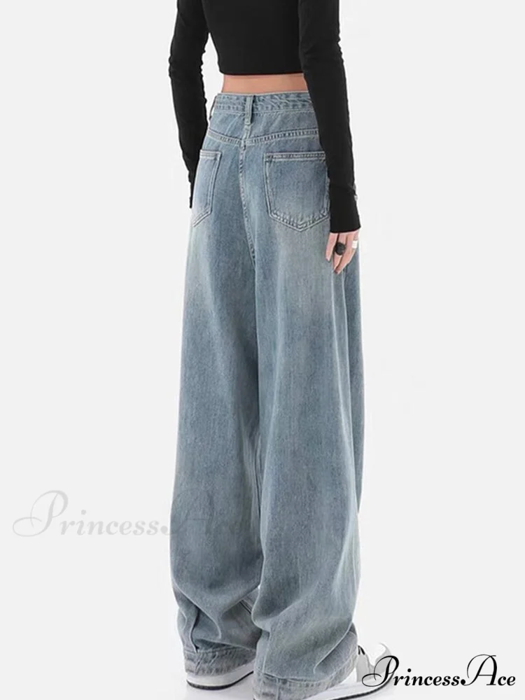 Fashion Loose All-match Wide Jeans - Image 5