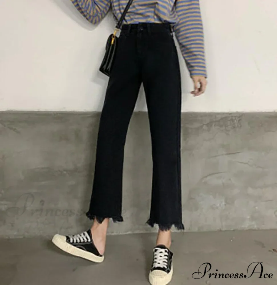 High Waisted Casual Streetwear Gradient Jeans - Image 7