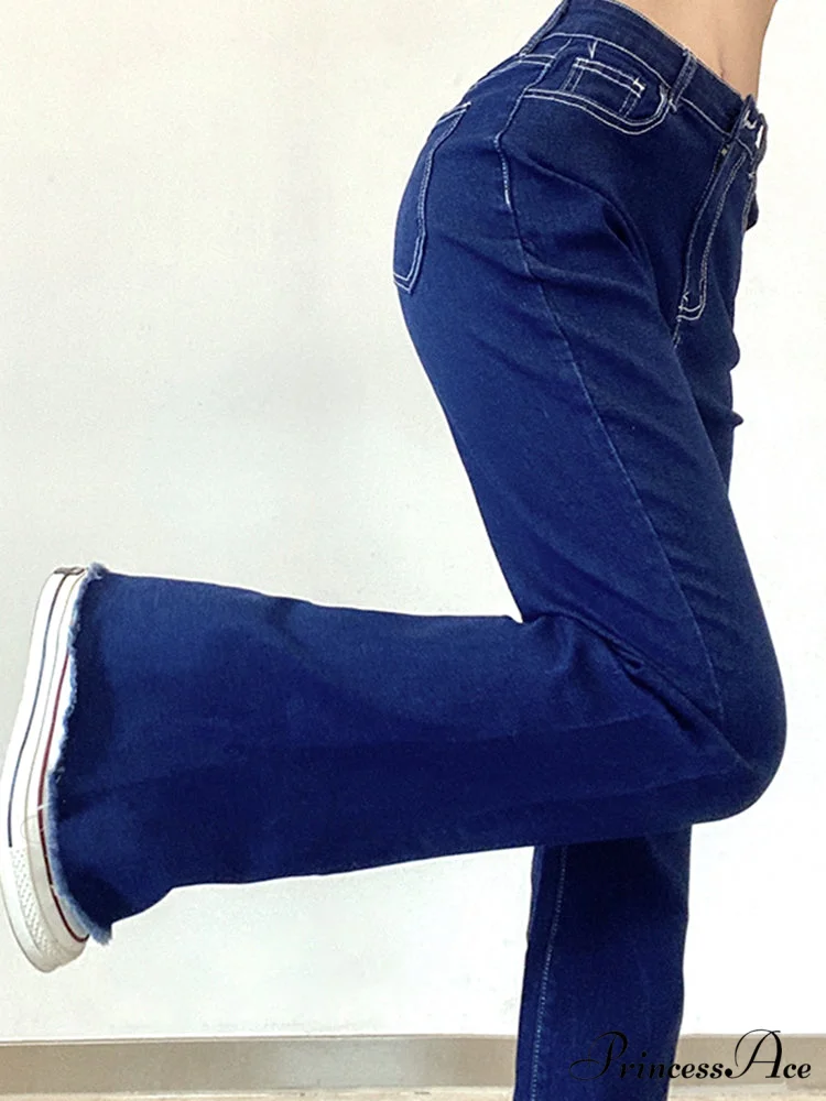 Streetwear Boot Cut Flared Jeans - Image 4