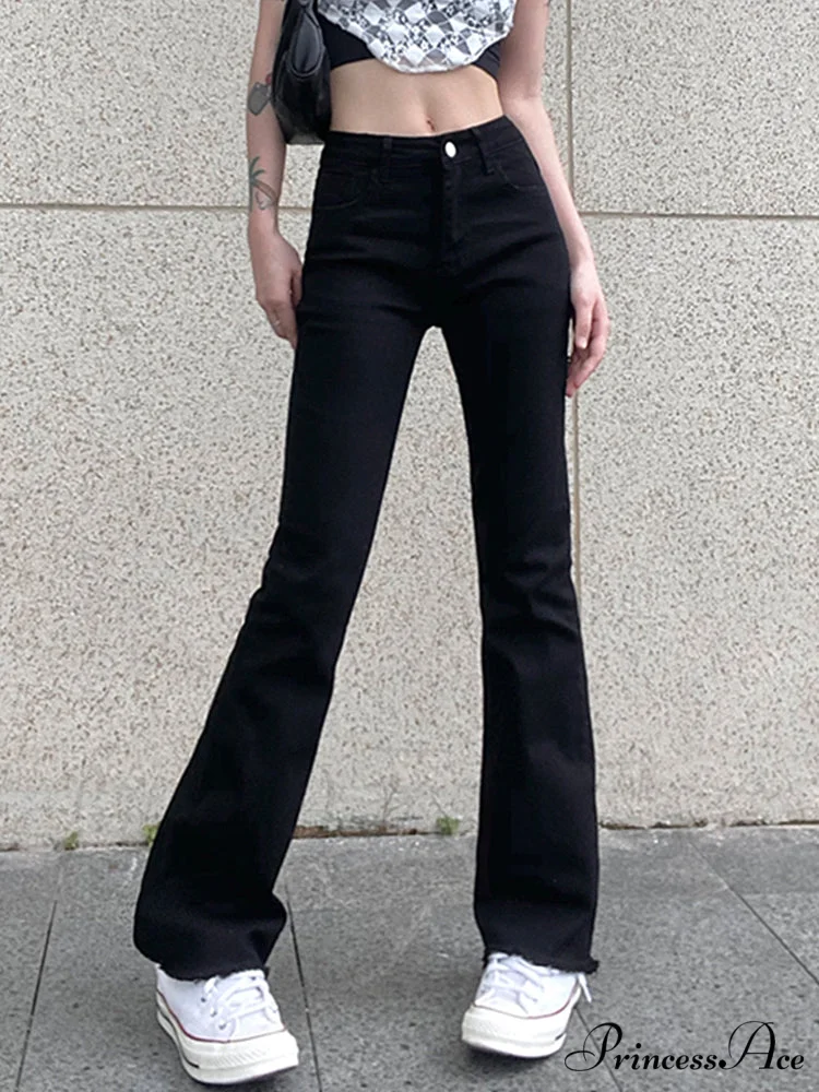 Streetwear Boot Cut Flared Jeans - Image 6