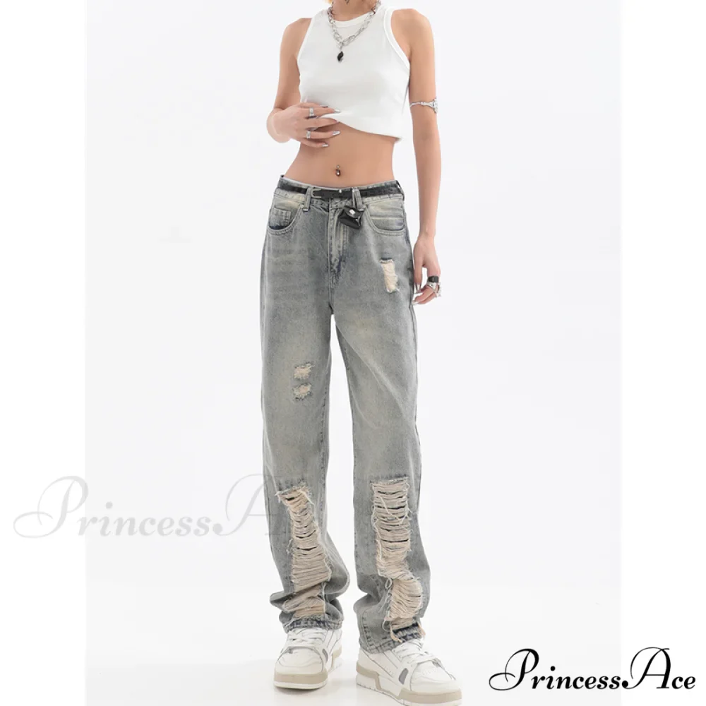 Hip Hop Ripped Baggy Jeans - Image 6