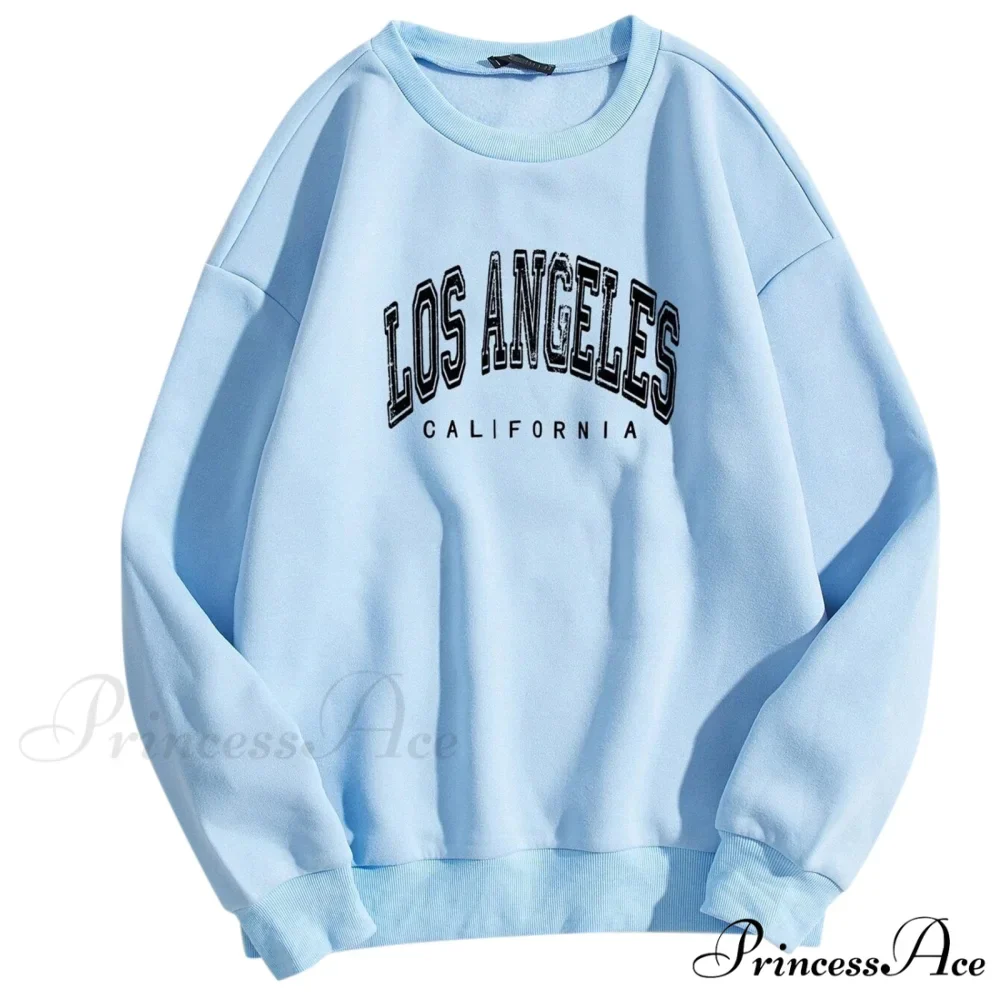 Letter Print O Neck Long-Sleeve Hoody Pullover - Image 7