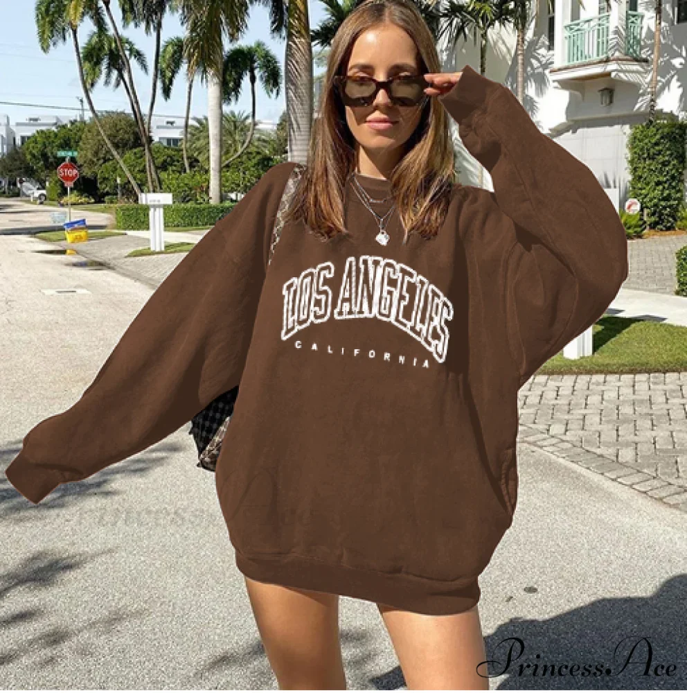 Los Angeles California Print Hoody Pullover - Image 10