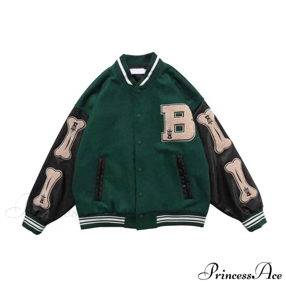 Simple Unisex Baseball Colleage Jacket - Image 4
