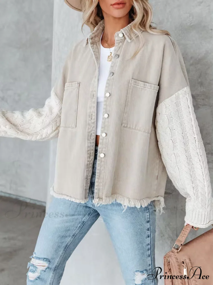 Fashion Patchwork Denim Jacket - Image 7