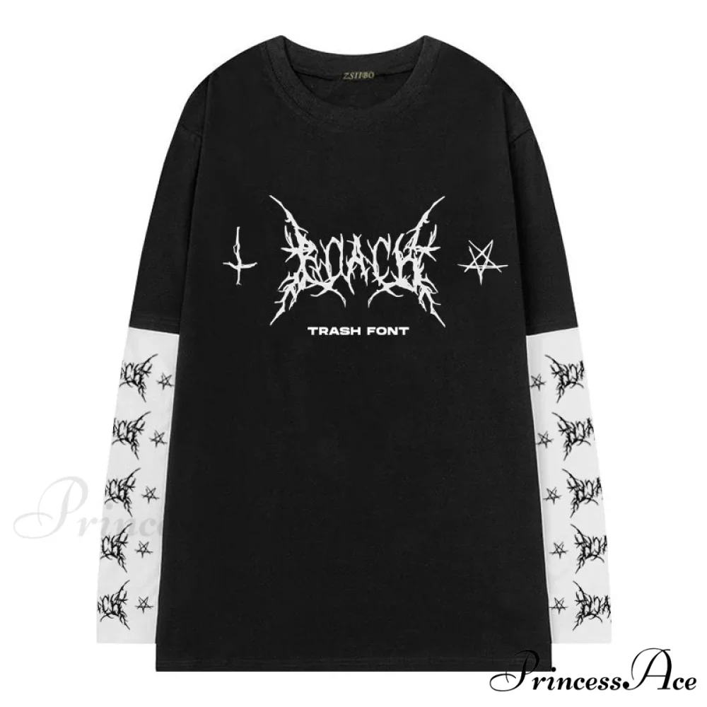 Gothic Graphic Print T-shirt - Image 2