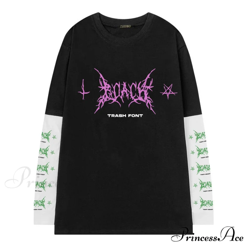 Gothic Graphic Print T-shirt - Image 3