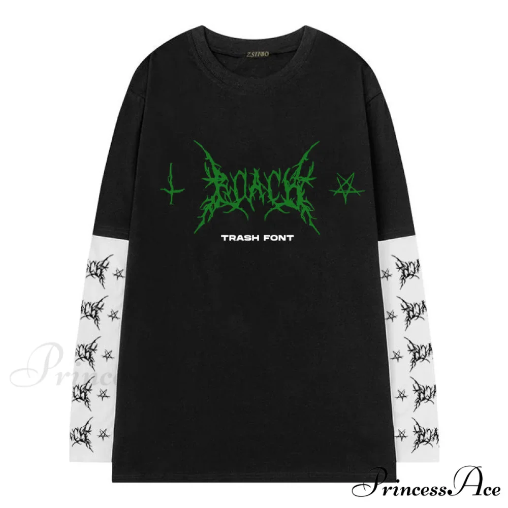 Gothic Graphic Print T-shirt - Image 4