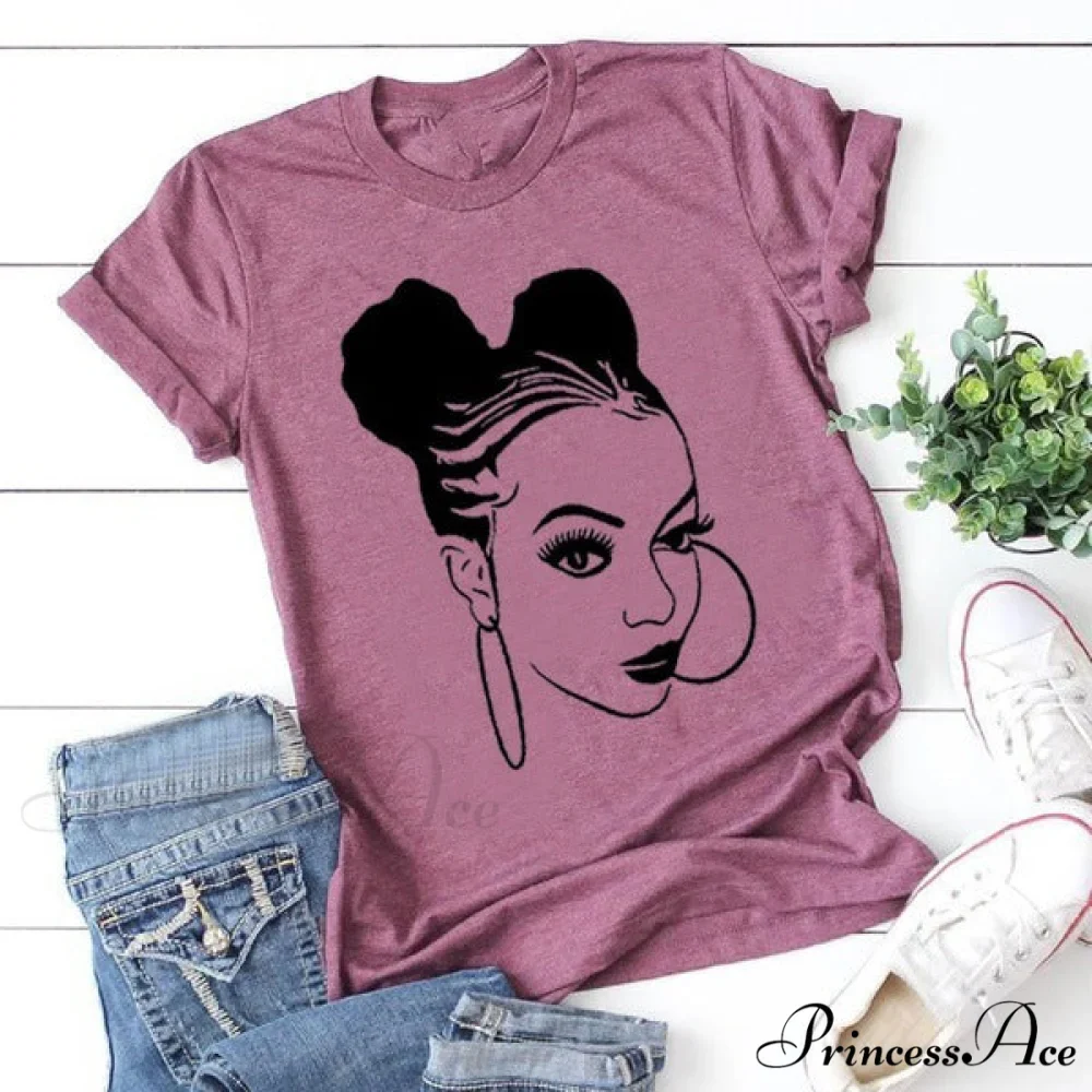 Girl Face Print T Shirt - Image 10