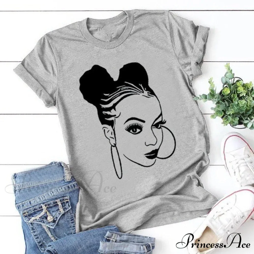 Girl Face Print T Shirt - Image 5