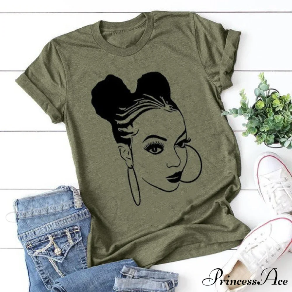 Girl Face Print T Shirt - Image 9