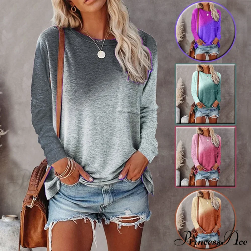 Patchwork Vintage Pocket Oversized T-shirt - Image 2