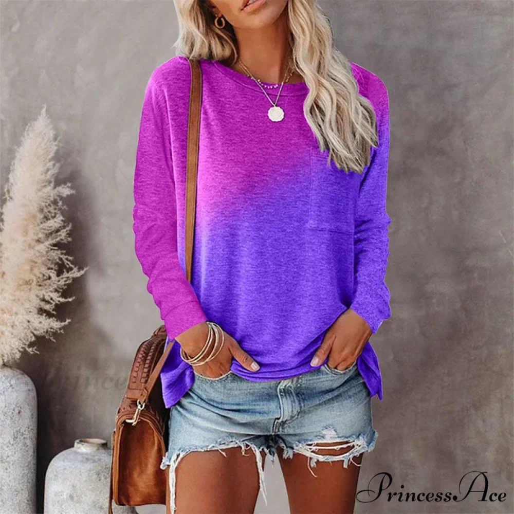 Patchwork Vintage Pocket Oversized T-shirt - Image 6