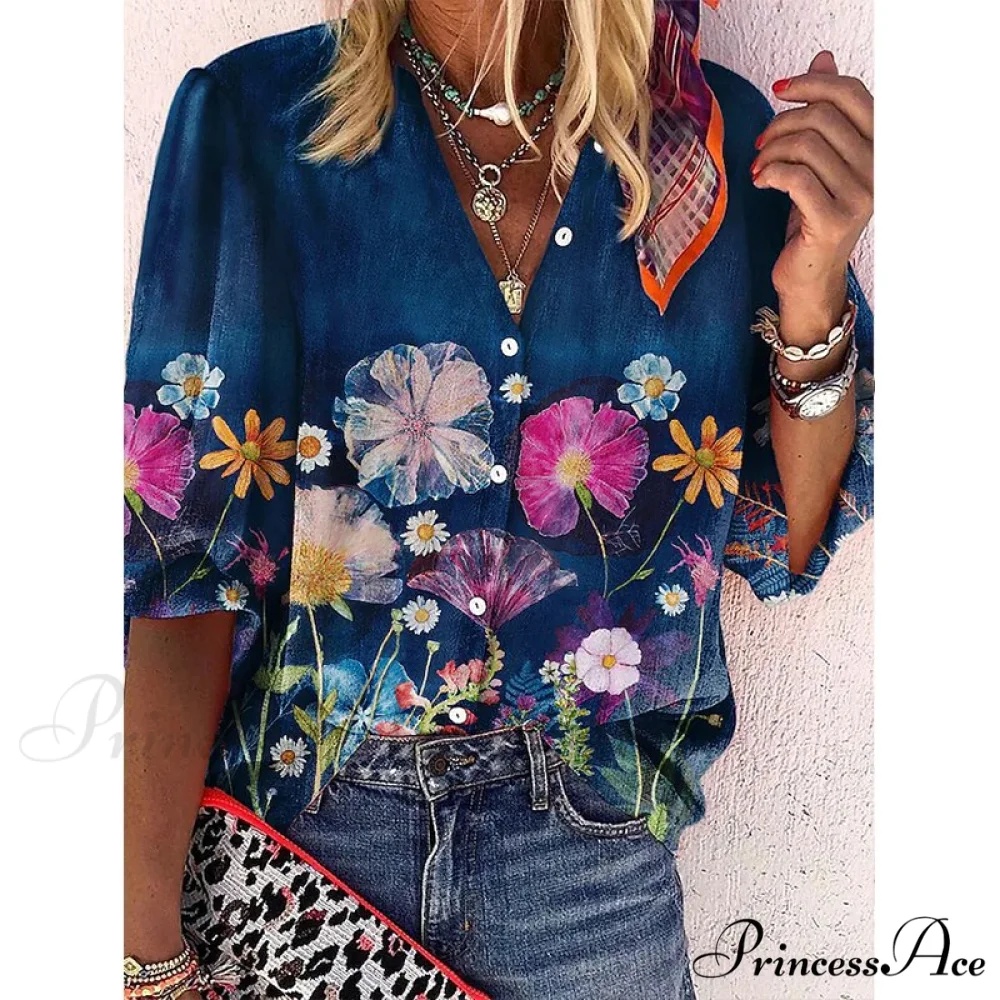Loose Leopard Print Blouses - Image 2