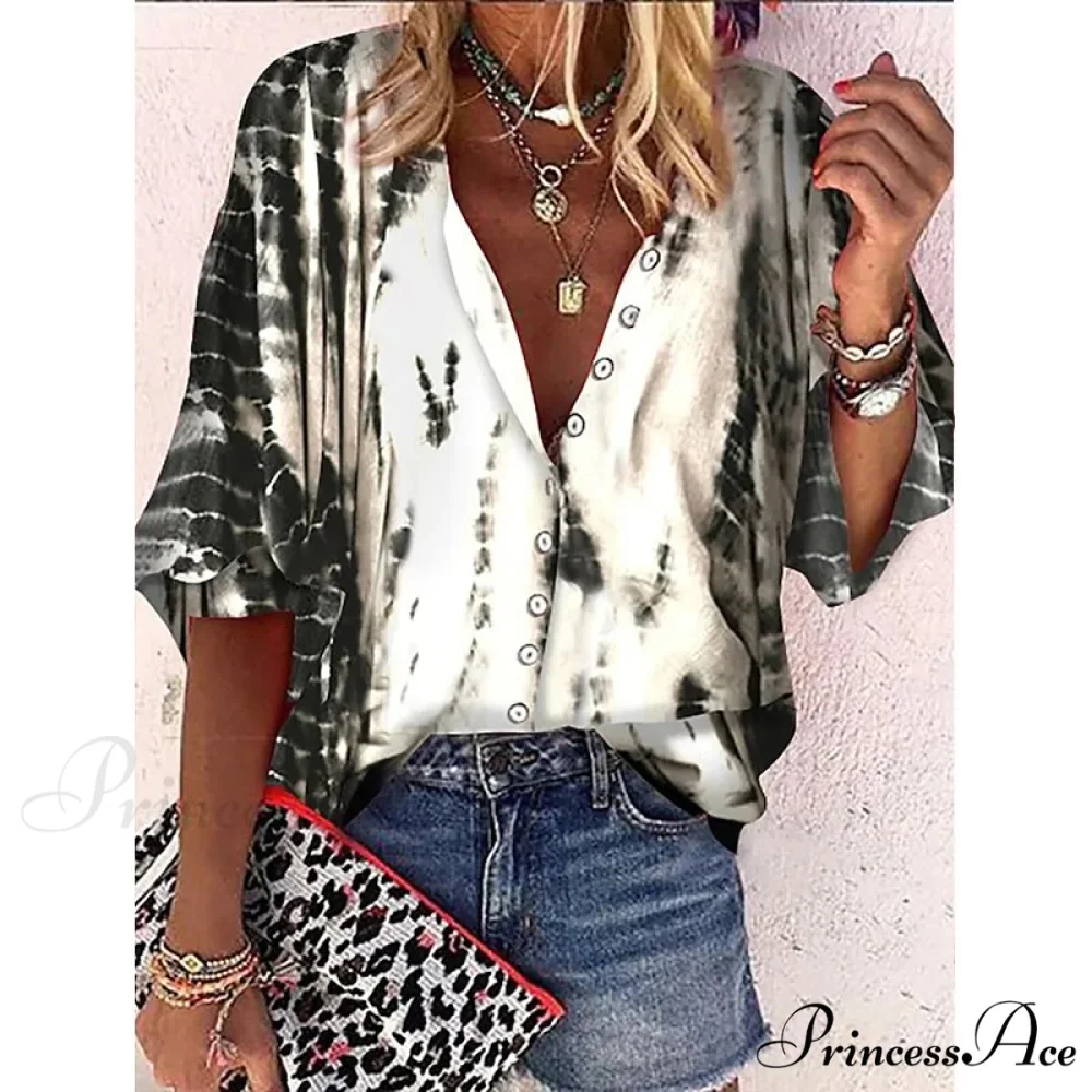 Loose Leopard Print Blouses - Image 4
