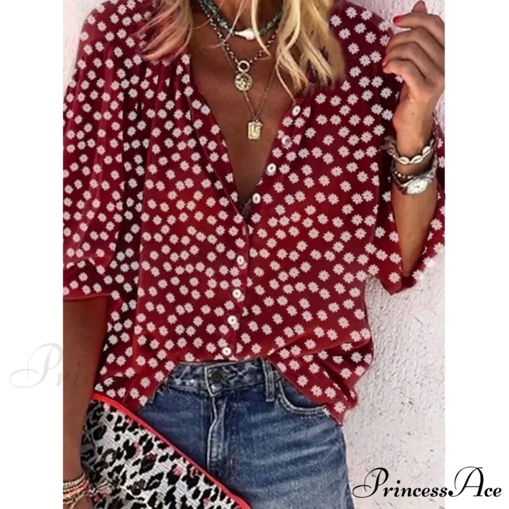 Loose Leopard Print Blouses - Image 6
