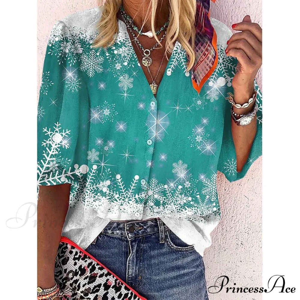 Loose Leopard Print Blouses - Image 9